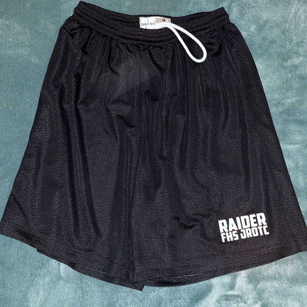 Sport-tek Black Athletic Shorts - Raider FHS JROTC (Franklin High), sz M